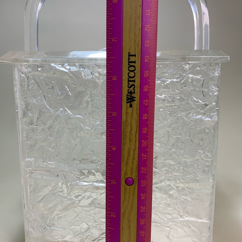 Bar Ware Ice Bucket Lucite Vintage MCM - Picture 7 of 8